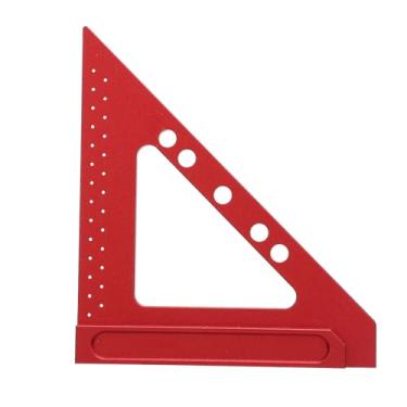 Imagem de Carpinteiro Quadrado de Liga de Alumínio, Régua Triangular para Escrita, Oficina, Sala de Aula, Escritório, Carpintaria