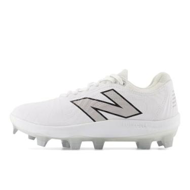 Imagem de New Balance Tênis feminino FuelCell Fuse V4 moldado de softbol, Branco óptico/Raincloud, 10.5
