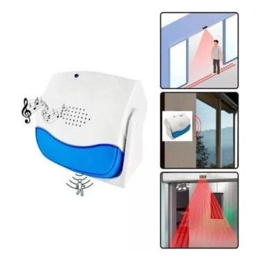 Imagem de Kit Sem Fio 2 Sensores Presença Campainha Anunciador 36 Toques - kvell