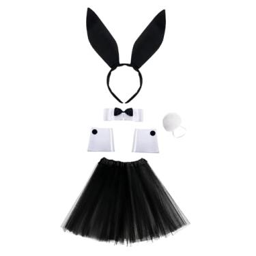 Imagem de YIJU Acessórios para fantasia de, saia tutu fofa para fantasia de Halloween, Páscoa, Preto