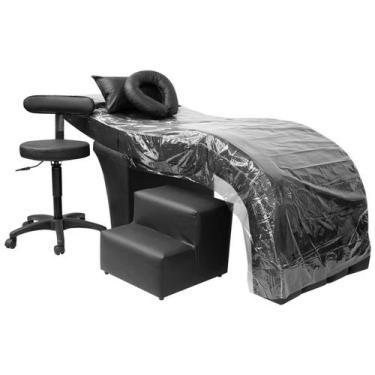 Imagem de Maca Estética Charme + Mocho + Escada + Capa Plástica material sintéti