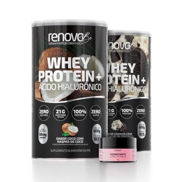 Imagem de Whey Protein Renova Be+Ácido Hialurônico Loja Oficial 2 unid (COCO - COOKIES)