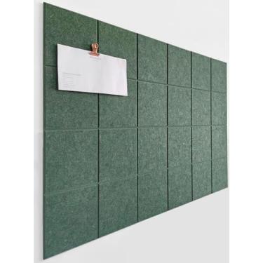 Imagem de DECORITA Quadro de cortiça alternativo 61 x 91 cm - pacote com 6 azulejos de parede de feltro com abas adesivas removíveis seguras, placas de cortiça para paredes, placa de cortiça para escritório em