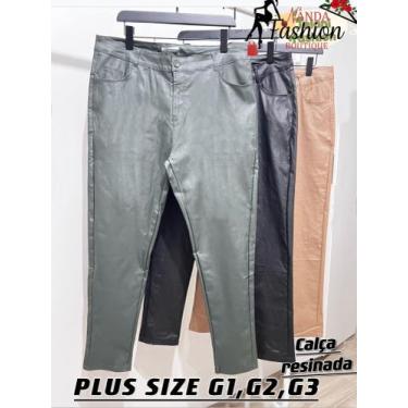 Imagem de Calça Resinada/ Moda Feminina/Tendência/Plus Size - Nanda Fashion Bout