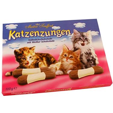 Imagem de Língua de Gato Katzenzungen - Chocolate ao Leite e Branco - Importado