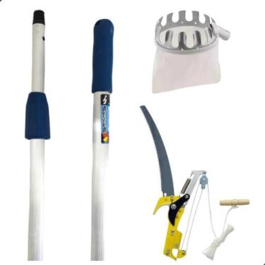 Imagem de Serrote para Poda com Cabo Extensor 3 Metros e Colhedor de Frutas - VO