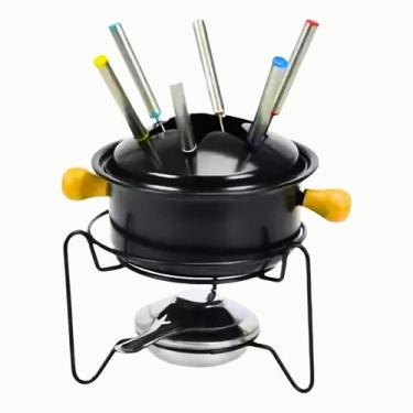 Imagem de Conjunto Para Fondue 10 Peças Carne Chocolate Queijo Inverno - Wincy, 