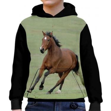 Imagem de Moletom de Cavalo Infantil UNISSEX Animal canguru Gramado - Alemark, 1