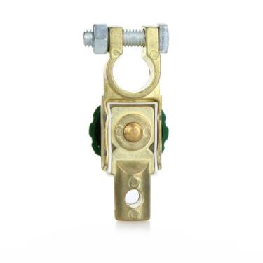Imagem de Terminal de Bateria de Liga de Zinco Banhado a Latão Interruptor de Desconexão, Feito de Liga de Zinco Banhada a Latão, Vazamento Elétrico e Perda de Eletricidade, para