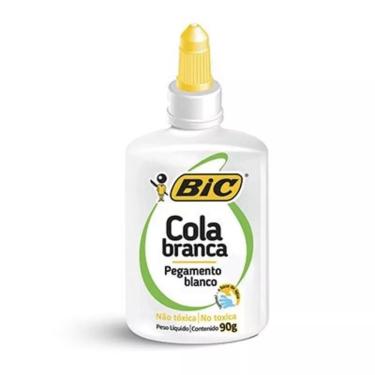 Imagem de BIC Cola Branca Líquida 90g Lavável Não Tóxica Aplicador Fino para Papel e Tecido