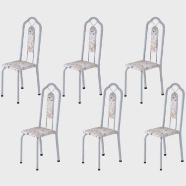Imagem de Kit 6 Cadeiras Tubular Bianca Soma Móveis