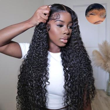 Imagem de Peruca pxcpxc Deep Wave 180 Density 13x6 HD Lace Front Human Hair