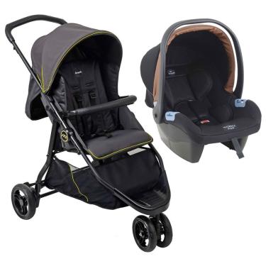Imagem de Carrinho de Bebê CR3 Gray Neon e Bebê Conforto Materna