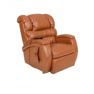Imagem de Poltrona Cadeira Reclinável Imperial Motorizada Massageadora Com Lift Courissimo Caramelo