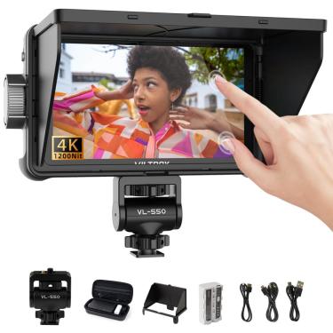 Imagem de Monitor de campo de câmera viltrox DC-550 5,5 1200 Nits 4K hdmi