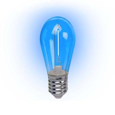 Imagem de Foxlux Lâmpada Led Filamento Azul 1W E-27 220V 4 Peças