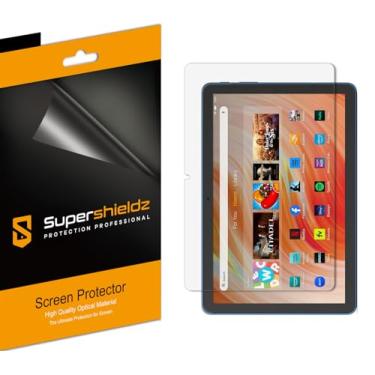 Imagem de (Pacote com 3) Supershieldz projetado para o novo tablet Fire HD 10 / Fire HD 10 Plus 10,1 polegadas (11ª geração, versão 2021), protetor de tela transparente de alta definição (PET)