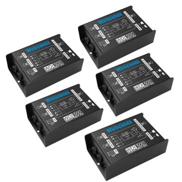 Imagem de Kit 5 Direct Box Passivo Wireconex WDI 500 Casador de impedância