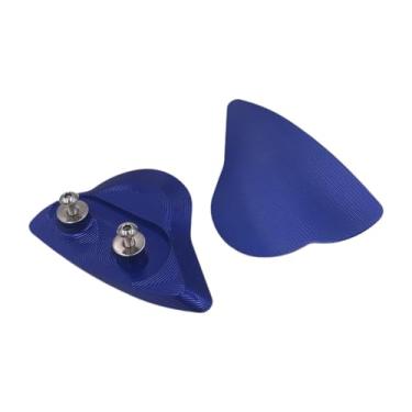 Imagem de QccHieUs 2x Mirror Block Off Placas substitui a liga de alumínio do espelho estável Hole decorativo de capa decorativa Acessórios de motocicletas para YZF-R6, Azul