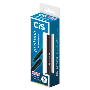 Imagem de Caneta Esferografica Cis Pentonic 0, 7mm Rosa - Caixa com 12, Sertic, 56.7800, Rosa