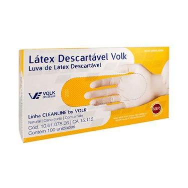 Imagem de Luva Latex M com Po com 100 Volk