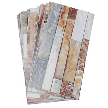 Imagem de Adesivo de Ladrilhos, Descasque e Backsplash Backsplash Casca de Ladrilhos e Adesivo de Telha de Pvc Com Adesivo Automático para Decorar Sala de Estar, Cozinha, Banheiro, Sala de Jantar (Kit047)