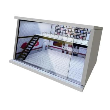 Imagem de TTETTZ 1/64 1/36 1/32 escala Diecast Model Car Caso do carro acrílico com LED LUZES de ESTACIONADO para DIORAMA LIGOLOME , C