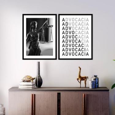 Imagem de Quadros Advogado Moldura Preta - Inove Papéis de Parede