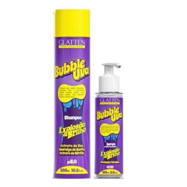 Imagem de Glatten Bubble Uva Shampoo e Sérum
