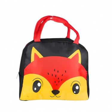 Imagem de Bolsa Lancheira Térmica Infantil Animais Bonitinhos Alça Dupla Quente Frio Escola e Passeios (Raposa)