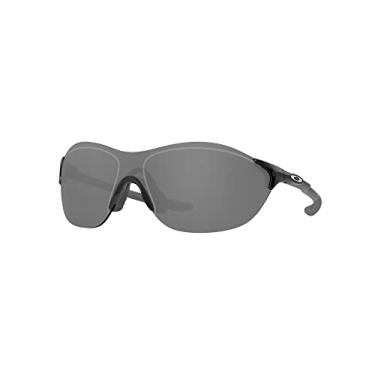 Imagem de Óculos de sol Oakley masculinos OO9410 EVZero Swift Low Bridge Fit retangulares, preto polido/irídio preto, 38 mm