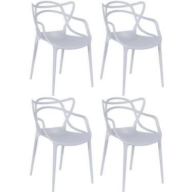 Imagem de Kit 4 Cadeiras Allegra - Cinza