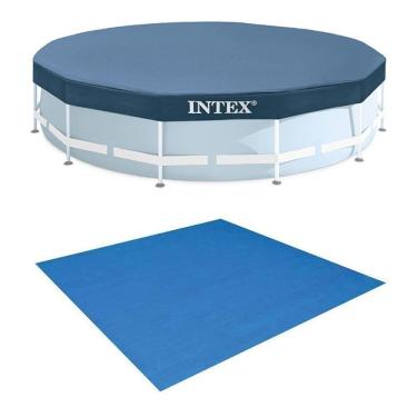 Imagem de Kit Com Capa 305 Cm Estrutural E Forro Intex