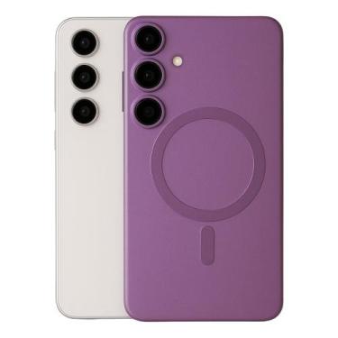 Imagem de Capinha S24 Fe para Samsung Magnetica Carregamento Sem Fio TPU Flexíve