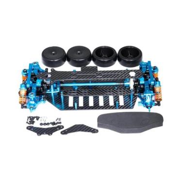 Imagem de Quadro De Fibra De Carbono Para Carro Tamiya TT02 RC Escala 1/10 Chass