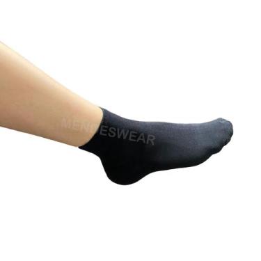 Imagem de Meia Cano Médio Feminina Puket 7220 Algodão, Preto, 34-39