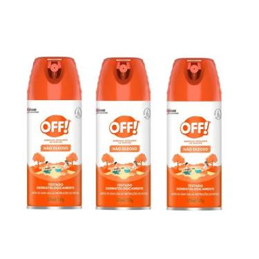 Imagem de Kit 3 Repelente De Insetos Aerossol Family Não Oleoso 170Ml - OFF