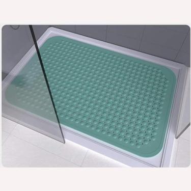 Imagem de Tapete De Chuveiro Retangular Tapete Antiderrapante Para Banheiro Doméstico Tapete De Banho Para Banheiro Tapete De Piso De Vaso Sanitário Tapete De Banheira De Massagem Nos Pés De Pvc