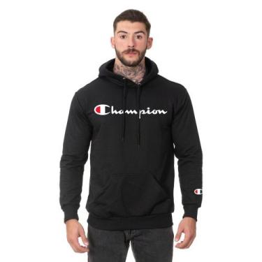 Imagem de Moletom Masculino Algodão Blusa de Frio Canguru - Core Base, Preto, P