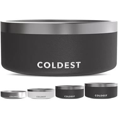 Imagem de Tigela para cães Coldest Dog – antiferrugem, antiderrapante, 3 camadas com isolamento térmico para cães – à prova de derramamento e resistente – Tigela de água para cães, gatos e animais de estimação,