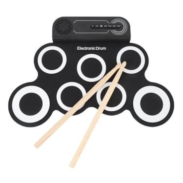 Imagem de SUNGOOYUE Bloco de Bateria Eletrônica Roll Up Tambor Conjunto de Bateria de Silicone Com 8 Efeitos Sonoros para Crianças Aprendizado de Escola Em Casa