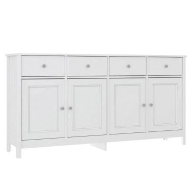 Imagem de Balcao Buffet 4 Portas 4 Gavetas 154 cm R626 Branco Dtall