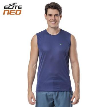 Imagem de Camiseta Machão Básica em Malha Dry com Acabamento em Fita - Elite, Ma