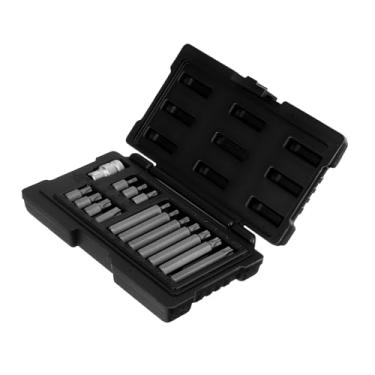 Imagem de Stels Jogo de Bits Torx 15 Peças – Haste Sextavada 1/2", Aço Cromo-Vanádio, Encaixe 10 mm