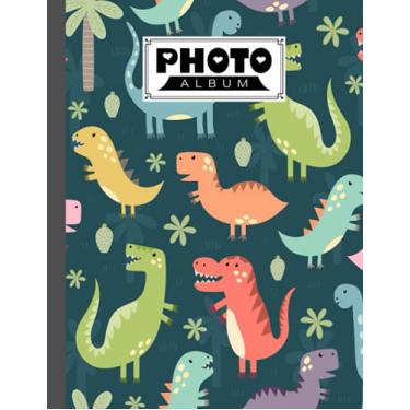 Imagem de Photo Album: Album, Large Photo Albums with Writing Space Memo, Extra Large Capacity Picture Album, Family, Baby, Wedding, Travel Photo Book, 120 Pages | Funny Dinosaurs Cover by Klara Wolter