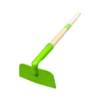 Imagem de Fenteer Brinquedo de jardinagem com ferramenta manual destacável com cabo de madeira de aço para praia, campo de neve, brinquedo para plantio em casa e praia, Enxada Larga