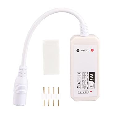 Imagem de WiFi RGB LED TRIPLER Smartphone App Control DC12 24V para iluminação de home theater White Plástico 17G