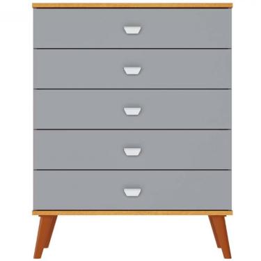 Imagem de Cômoda Infantil Bartira Ternura Com 5 Gavetas Azul