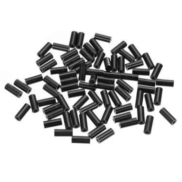 Imagem de PATIKIL M3 ABS preto ID 3,2 mm, OD 7 mm, comprimento 18 mm, arruelas espaçadoras redondas de nylon, 120 peças porca de borracha de plástico não rosqueada para parafusos M3 tomada elétrica receptáculo