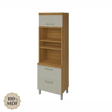 Imagem de Paneleiro Forno Torre Quente Nesher Princesa 2 Portas 1 Gaveta Freijo / Off White